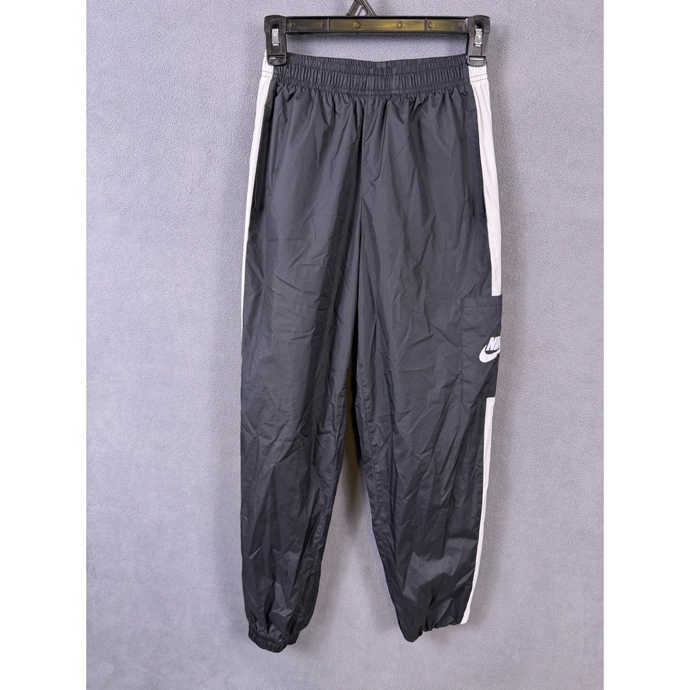 Nike Womens Black Standard Fit Elastic Waist Pull On Cargo Track Pants Size XS